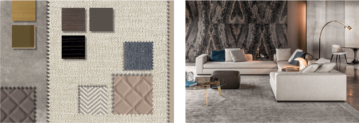 M-Studio Reiter Textil Inspiration by Minotti