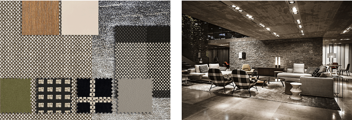 M-Studio Reiter Textil Inspiration by Minotti